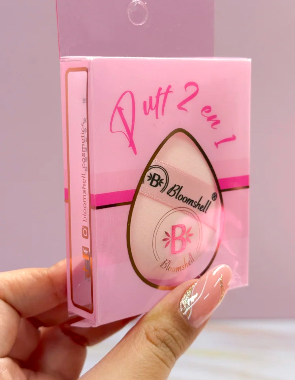 PUFF 2 EN 1 ESPONJA Y BORLA BLOOMSHELL