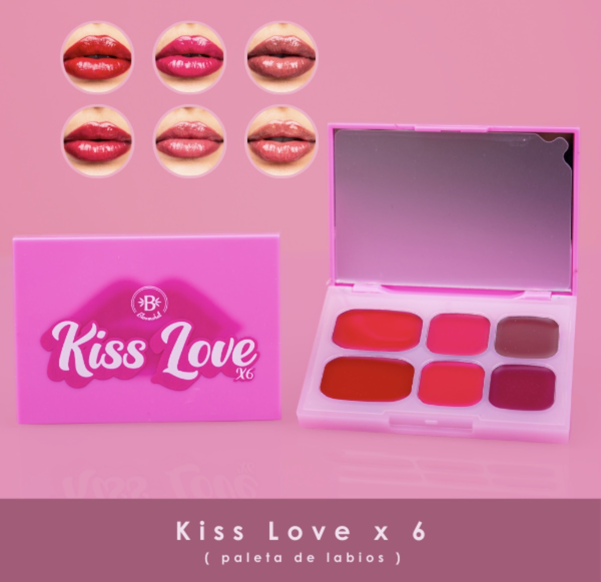 PALETA DE LABIOS KISS LOVE BLOOMSHELL